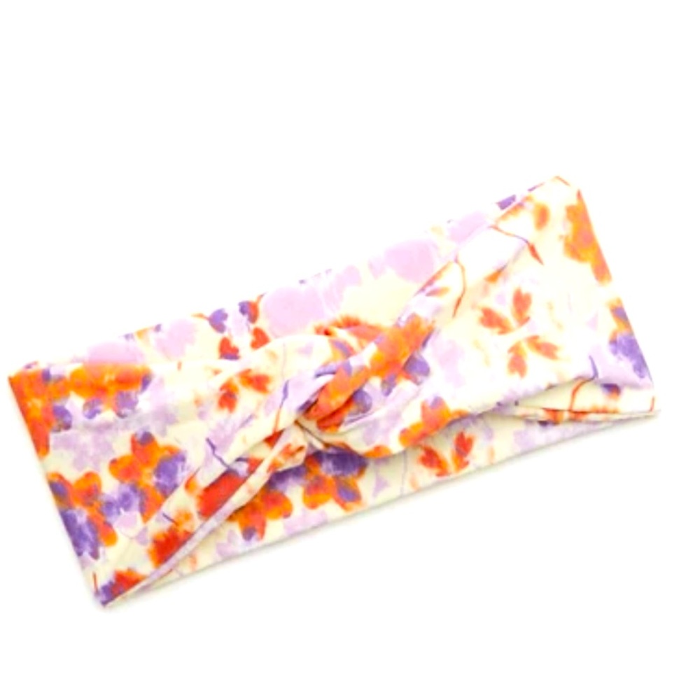 New Aerie top knot foral head band